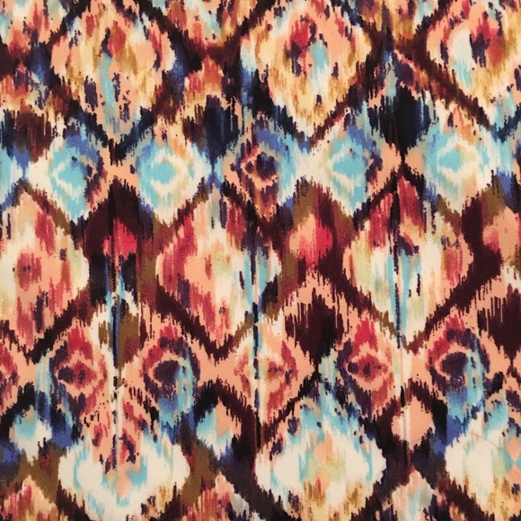 LuLaRoe Tank Top brown and blue - Picture 3 of 6